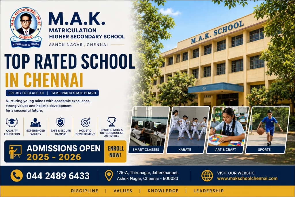 Top Rated School in Chennai | 40 Years of Excellence in Ashok Nagar