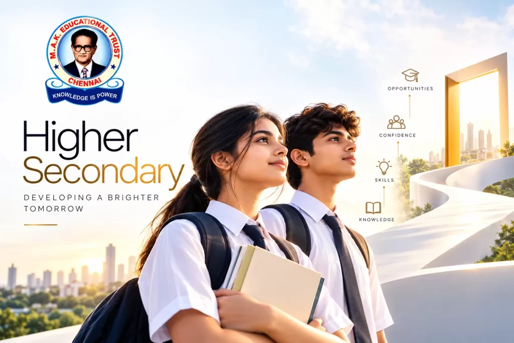 Higher secondary school in Chennai at M.A.K. Matriculation Higher Secondary School, Ashok Nagar