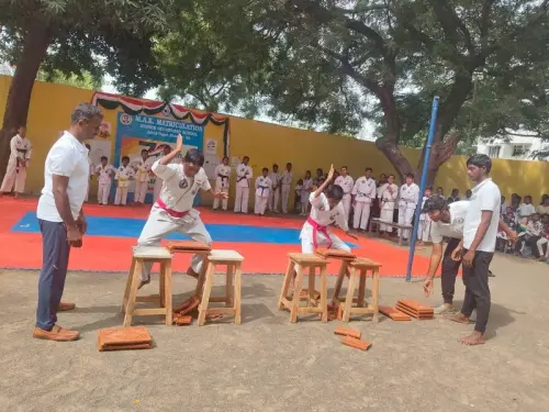 self-defense-brick-breaking-demonstration-students
